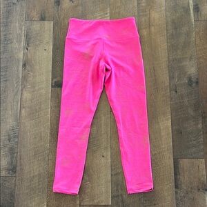ZYIA Pink High-Waisted Leggings Moisture-Wicking Activewear